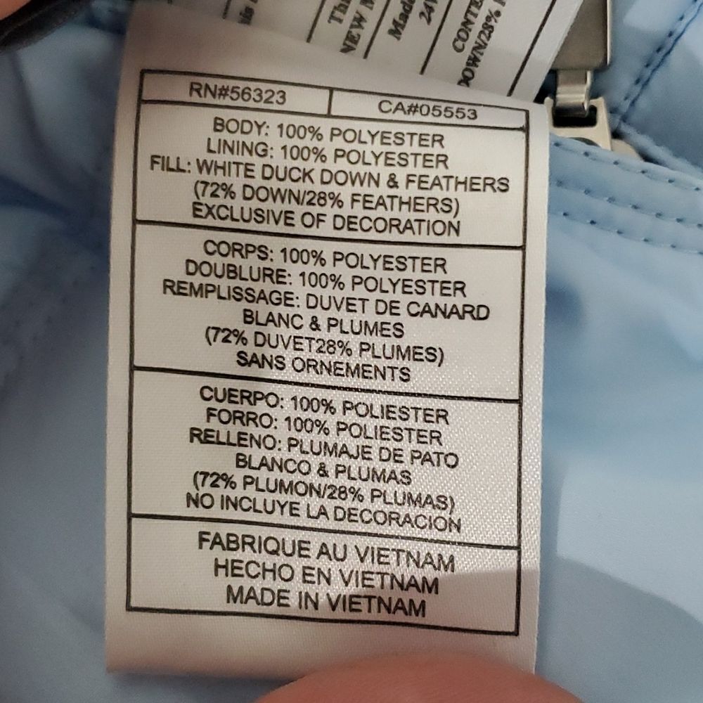 Nike light blue XL down filled puffer vest - Picture 7 of 7